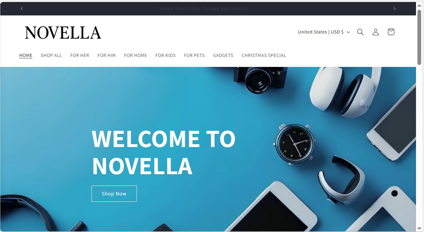Novellacart – Shopify Dropshipping Store